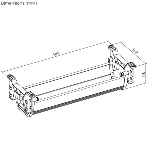 Maclean Organizer podbiurkowy na kable MC-106B