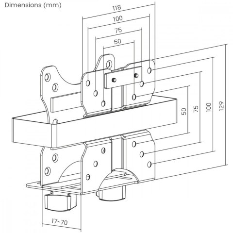 Maclean Uchwyt do mini komputera MC-115B