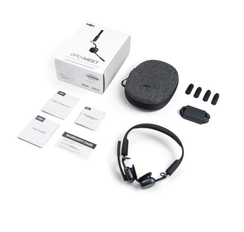 Słuchawki nauszne bezprzewodowe Shokz OpenMeet, czarne