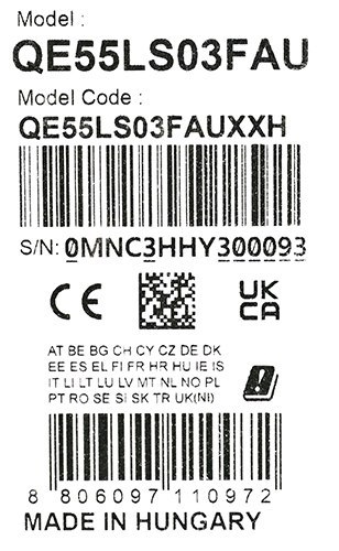 Telewizor Samsung QE65LS03F QLED 65'' 4K Ultra HD 144Hz Tizen Dolby Atmos Czarny