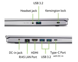 Acer Laptop Aspire Go AG15-42P-R1JP R5 5625U 15,6 FHD 16GB 512GBNoOS Srebrny