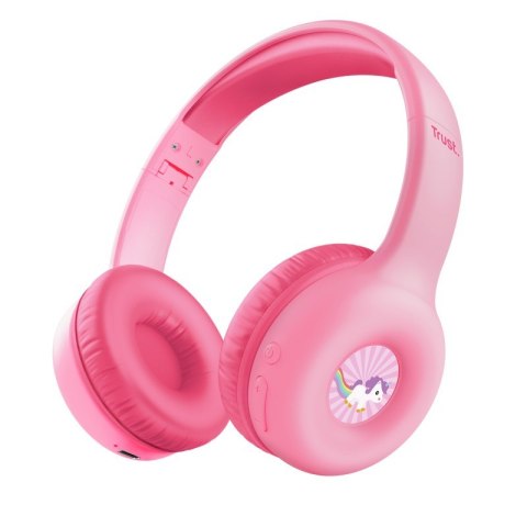 Słuchawki TRUST Nouna Wireless Kids pink