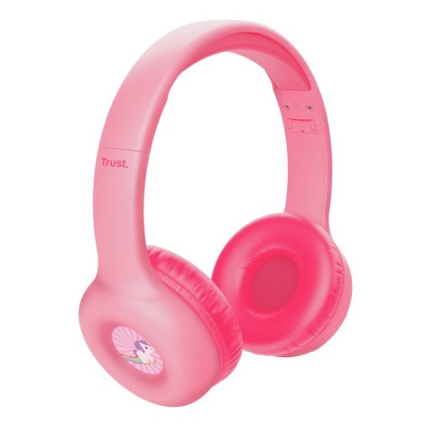 Słuchawki TRUST Nouna Wireless Kids pink