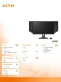 ZOWIE Monitor gamingowy BENQ XL2746K LED 1ms/240Hz/FullHD
