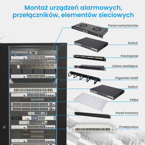 EXTRALINK SZAFA RACK STOJĄCA 37U 600X1000 CZARNA