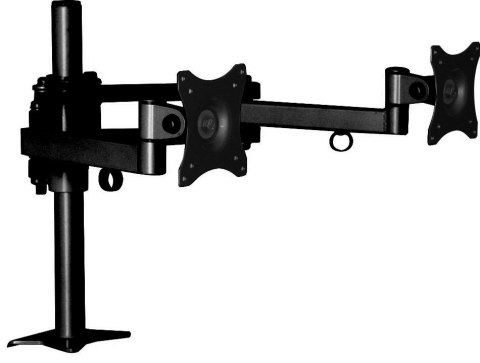 Edbak Uchwyt biurkowy Dual monitor 75x75 20KG 360ST SV06