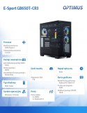 OPTIMUS Komputer E-Sport GB650T-CR3 R7-7800X3D/32GB/1TB/RX 9060 XT 16G/W11