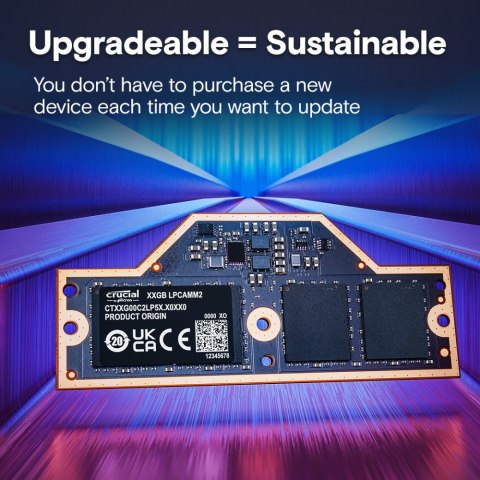 Crucial Pamięć do notebooka DDR5 LPCAMM2 32GB/7500 LPDDR5X