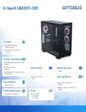 OPTIMUS Komputer E-Sport GB550T-CR10 Ryzen 7 5800X/16GB/1TB/RX 9060 XT 16GB/W11H