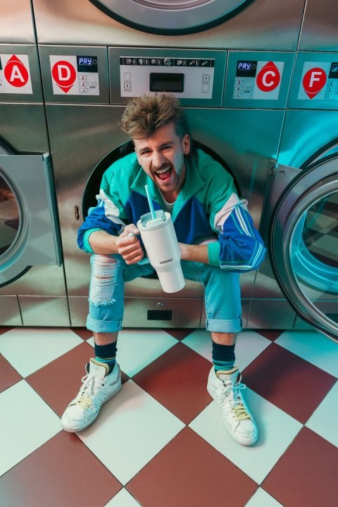 Kubek termiczny ze słomką Kambukka Rio Tumbler 950ml, Frosty Coconut