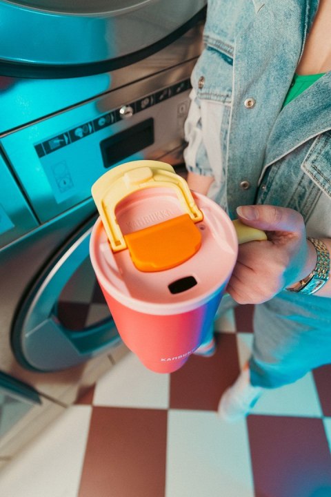 Kubek termiczny ze słomką Kambukka Rio Tumbler 950ml, Pink Papaya