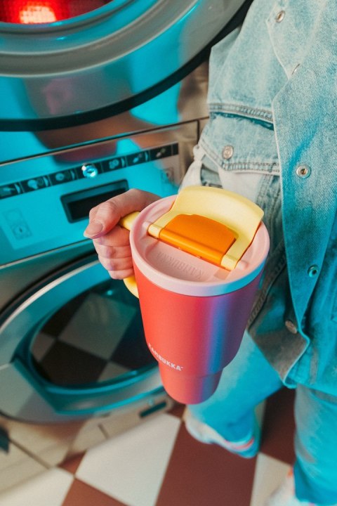 Kubek termiczny ze słomką Kambukka Rio Tumbler 950ml, Pink Papaya