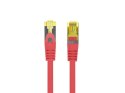 Lanberg Patchcord kat.6a S/FTP LSZH CU 0.5m czerwony fluke