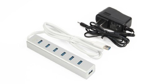 Unitek HUB 7 x USB3.0 Aluminium z zasilaczem; Y-3090