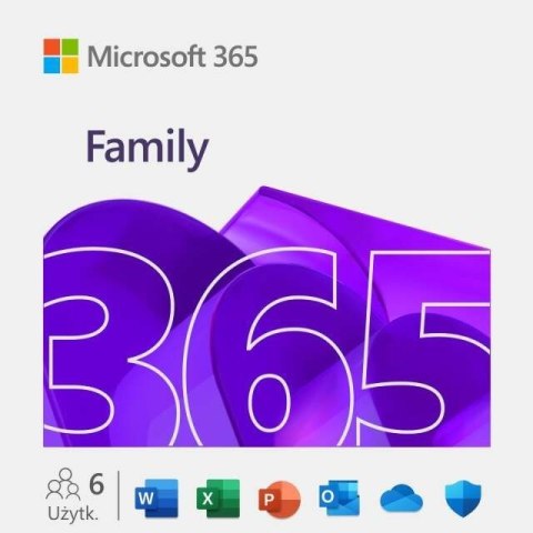 Microsoft Office 365 Family 1Y 6U Win/Mac 32/64bit MICROSOFT EP2-36894 Do użytku domowego 1