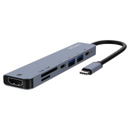 Savio HUB USB-C 7w1 AK-82
