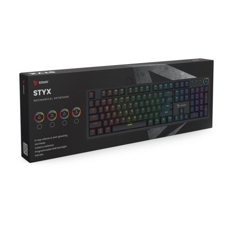 Savio Klawiatura mechaniczna STYX Outemu Blue Hot Swap RGB
