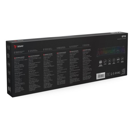 Savio Klawiatura mechaniczna STYX Outemu Brown Hot Swap RGB