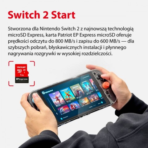 Patriot Karta microSDXC 512GB Express 800/600MB/s Nintendo Switch 2