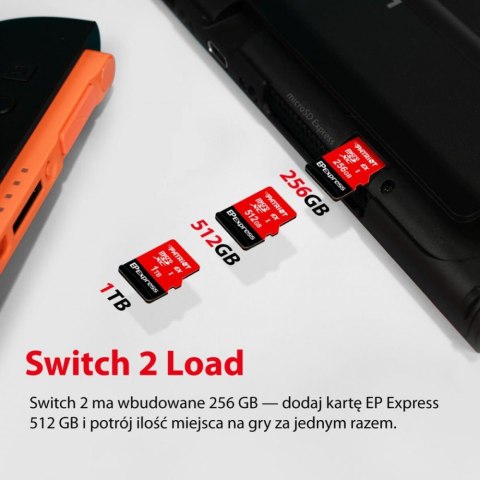 Patriot Karta microSDXC 512GB Express 800/600MB/s Nintendo Switch 2