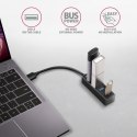 AXAGON HUE-M1A Hub 4-portowy Mini metalowy USB 3.2 Gen 1, 20cm USB-A kabel