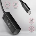 AXAGON HUE-M1C Hub 4-portowy Mini metalowy USB 3.2 Gen 1, 20cm USB-C kabel