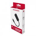 AXAGON HUE-M1C Hub 4-portowy Mini metalowy USB 3.2 Gen 1, 20cm USB-C kabel