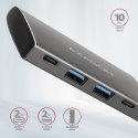 AXAGON HMC-4G2 Hub USB Gen2 10Gbps, 2x USB-A + 2x USB-C, 13cm USB-C kabel