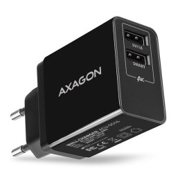 AXAGON ACU-DS16 Ładowarka sieciowa, SMART 16W, 2x port USB-A, 5V/2.2A + 5V/1A