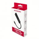 AXAGON HMC-GL3A Wieloportowy hub metalowy 3x USB-A + GLAN, USB 3.2 Gen 1, 20 cm USB-C kabel