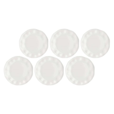 Zestaw 6 talerzy do sałatek LA PORCELLANA BIANCA LUNIA 21.5cm