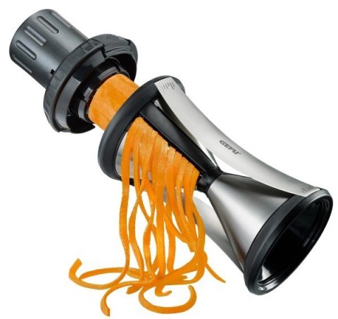 GEFU SPIRELLI XL krajalnica Ręczny Czarny, Stal nierdzewna Plastik, Stal nierdzewna