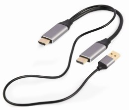 Gembird Adapter HDMI do DP 4K M 60Hz USB-A powered