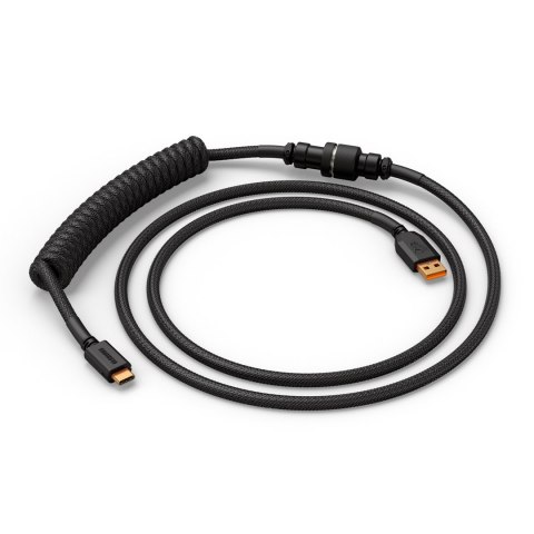 Glorious GMMK Coiled Cable Phantom Black, Spiralkabel, USB-C/USB-A, czarny