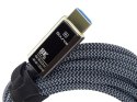 Kabel HDMI PremiumCord Ultra High Speed 2.1 światłowodowy 8K@60Hz, pozłacany 10m