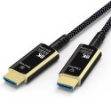 Kabel HDMI PremiumCord Ultra High Speed 2.1 światłowodowy 8K@60Hz, pozłacany 10m