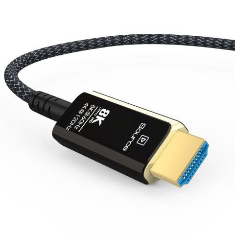 Kabel HDMI PremiumCord Ultra High Speed 2.1 światłowodowy 8K@60Hz, pozłacany 10m