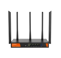 Tenda W30E AX3000 router bezprzewodowy Gigabit Ethernet Dual-band (2.4 GHz/5 GHz) Czarny