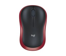 Logitech Mysz bezprzewodowa M185 czerwona 910-002237