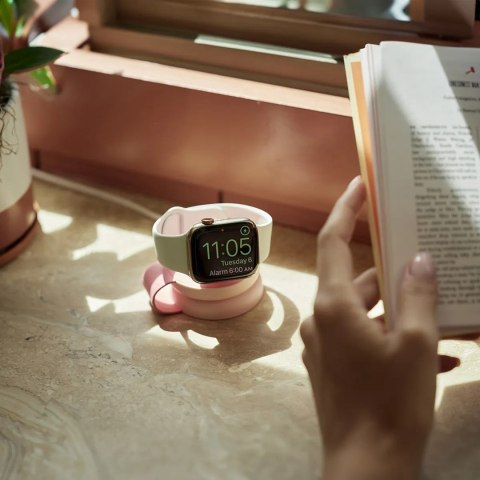 Twelve South ButterFly SE - ładowarka bezprzewodowa Qi2 do dwóch urządzeń kompatybilna z MagSafe, kabel USB-C w zestawie (pink)