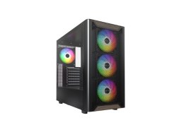 Drewniana obudowa PC Montech XR, Midi-Tower, ATX, ARGB, szkło hartowane