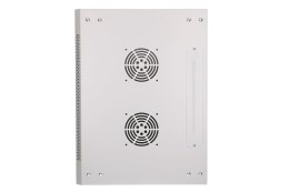 Extralink Szafa rack 12U 600x450 ASP Szara montowana na ścianie, drzwi blaszane pełne