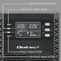 UPS Qoltec 52281 2kVA 2000W (Podwójnej konwersji (online)) 3xgniazdo sieciowe
