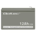 Akumulator żelowy AGM 12V 12Ah Qoltec