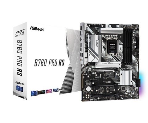 ASRock Płyta główna B760 Pro RS s1700 4DDR5 DP/HDMI/eDP M.2 ATX