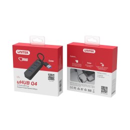 Unitek Hub USB-A; 4x USB-A 3.1; Aktywny; 10W; H1117A