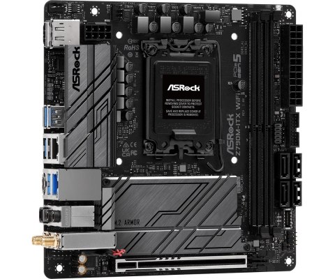 ASRock Płyta główna Z790M-ITX WIFI S1700 2DDR5 HDMI M.2 mITX