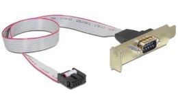 Gembird Gniazdo DB9 (COM9) na śledziu + low profile