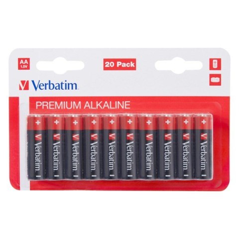 Verbatim Baterie AA / LR06 1,5 V 20-pack 49877
