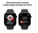 Apple Watch Series 11 GPS + Cellular koperta 46 mm z aluminium w kolorze onyksu, pasek sportowy w kolorze czarnym - rozmiar M/L